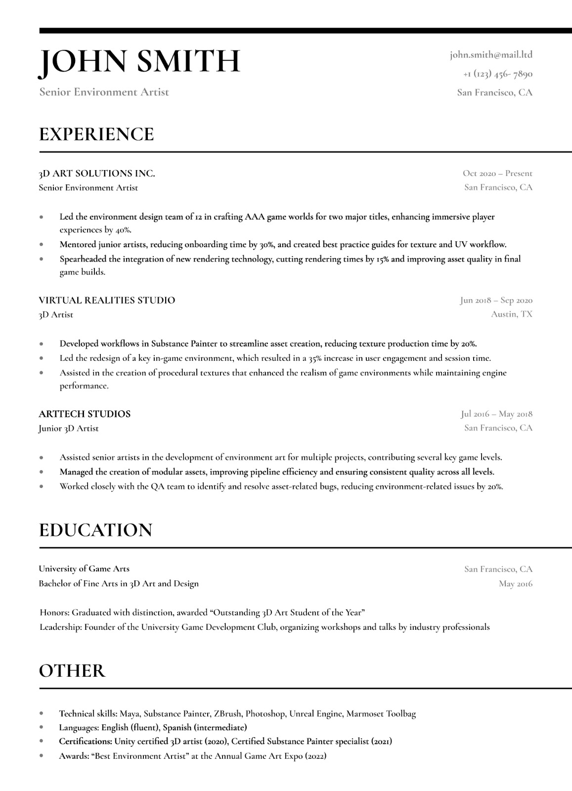 Keyword Optimized Layout