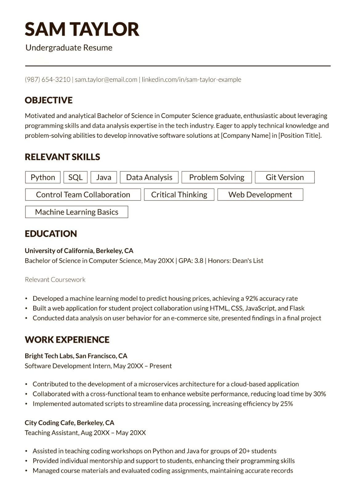 Student-Oriented Layout